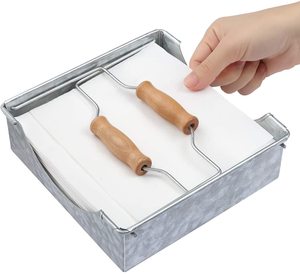 Mind Reader Utensils Caddy Serve Ware Holder <b>Basket</b> Condiment Organizer Handle Forks Spoons Knives Dining <b>Table</b> Counter - Product Image 3