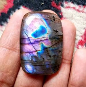 Labradorit Purple face like pattern full-flashy fire loose gemstone hand polished cabochon Antique cabochon New Arrival natural - Product Image 2