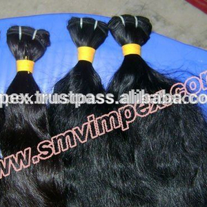 100% cheveux bruts indiens vierges non traités tissage de cheveux bouclés profonds naturels. Tissage de cheveux sans perte et enchevêtrement - Product Image 3