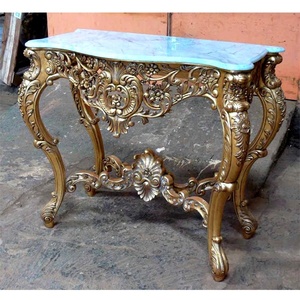 Konsol masa ile mermer masa masa antika reprodüksiyon mobilya otel oturma odası konsol masa mobilya - Product Image 1