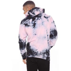 OEM Logo personnalisé deux tons Tie Dye Sweat à capuche Pull Hommes à manches longues Pull Garçon Streetwear Hiver Gaufré Printemps Couleur unie - Product Image 2