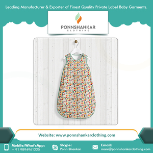 ถุงนอนผ้าฝ้ายออร์แกนิกสำหรับเด็กผ้าฝ้าย100% ระบายอากาศได้ดีเครื่องนอนเด็กออกแบบโลโก้ได้ตามต้องการ - Product Image 6