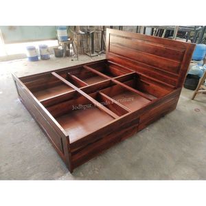 Camas de madera maciza tamaño queen, material decorativo de alta calidad, diseño moderno, precio al por mayor, buen precio - Product Image 4