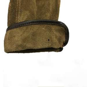 Gants de soudage pour hommes en cuir véritable fendu en cuir de vachette couleurs personnalisées gant en cuir véritable PU unisexe - Product Image 4
