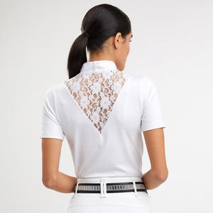 Chemises de démonstration en dentelle pour cavalier équestre Fabricants de vêtements de course équestre Polo de démonstration Chemise de compétition Couche de base - Product Image 3