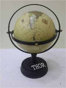 Ourwarm — Globe de Table Style Vintage, décoration de bureau et de maison, Globe de monde multicolore tourné, article cadeau - Product Image 5