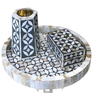 Quemador Bakhoor hecho a mano con incrustaciones de hueso, soportes de incienso, tamaño personalizado, incrustaciones de nácar de Lametierartz, precio al por mayor - Product Image 4