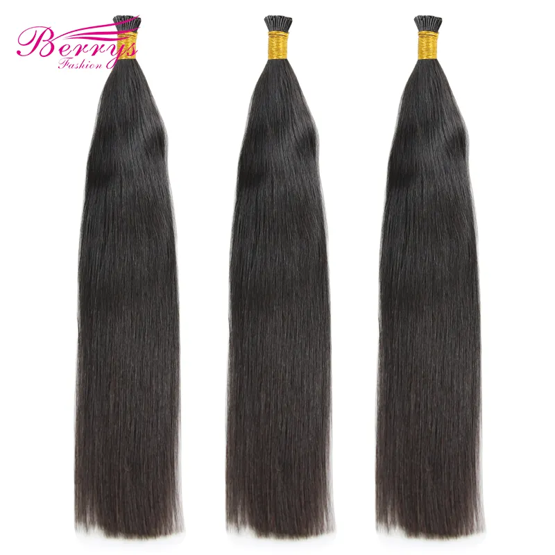 Оптовая продажа, необработанные бразильские волосы Micro I с выравненной кутикулой, необработанные натуральные волосы для наращивания