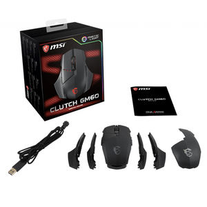Souris de jeu <span class=keywords><strong>MSI</strong></span> Clutch GM60 avec éclairage RGB USB, DPI réglable, souris optique programmable de qualité gaming - Product Image 6