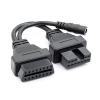 Cable de extensión para diagnóstico de mantenimiento de camiones, conector macho de 16 pines a hembra OBD 2 OBD ll OBD 2