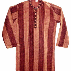 Luanggauzi-t-shirt pour hommes, en coton, décontracté, kurta, Boho, tunique gypsophila, magnifique, avec imprimé indien - Product Image 1