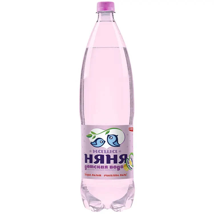 Негазированная питьевая вода NASHA NYANYA 1,5 л. ПЭТ бутылка со сбалансированным минеральным компонентом, бутылка для воды