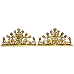 Italian giltwood candle holders - Product Image 1