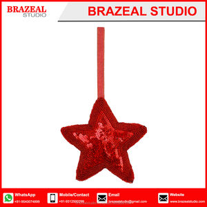 Decoraciones de árbol de Navidad en forma de estrella, artículos de regalo, adorno colgante - Product Image 4