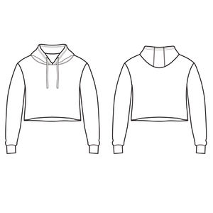 Nouveaux sweats à capuche en molleton pour femmes, haut court, confortable, vêtements d'hiver, à la mode, à vendre - Product Image 6