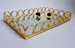 Bandejas de plata para servir de hotel de maquillaje de boda indio hechas a mano de alta calidad económicas para hoteles y restaurantes - Product Image 5