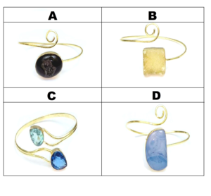 Pulsera ajustable hecha a mano chapada en oro con múltiples piedras preciosas, nuevo estilo, regalo de boda/Fiesta de moda para ella - Product Image 3