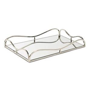 Recién llegado, acero inoxidable decorativo hecho a mano y vidrio para servir Espejo, bandeja decorativa para servir vidrio - Product Image 4