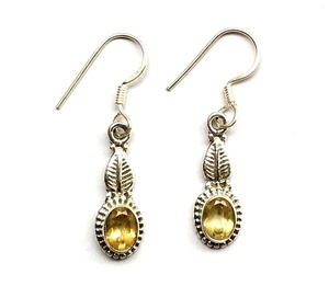 Pendientes facetados de citrino Ston, joyería de plata de ley 925 hecha a mano, aretes colgantes de piedras preciosas, fabricante, venta al por mayor - Product Image 3