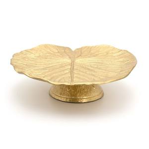 Support à gâteau en résine époxy plaqué or, design en forme de feuille de lotus, pour cupcakes, biscuits et autres friandises - Product Image 5