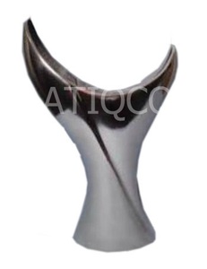 Vase de sol moderne en aluminium moulé au sable, design Feng Shui, décoration d'intérieur, porte-bouquet, haute qualité - Product Image 6