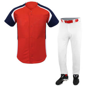 Uniformes de béisbol y softbol personalizados para hombres jóvenes OEM unisex, Jersey cosido a tiras con camisetas bordadas sublimadas, tallas XXL - Product Image 1