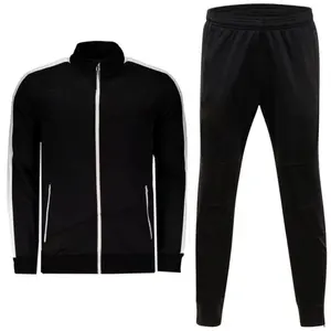 Tedarikçi özel Logo spor eşofman takımları özel eşofman erkekler için 300g pamuk düz Sweatsuits nefes