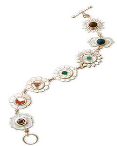 Flower Style <b>Gemstone</b> Silver <b>Bracelet</b> - Product Image 2