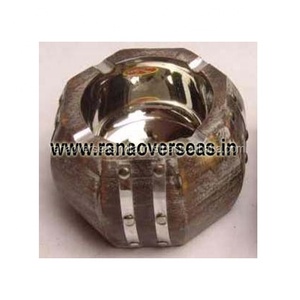 Support de cendré de bureau en bois massif, motif octogonal, Design sculpté, pour café, maison et bureau - Product Image 1