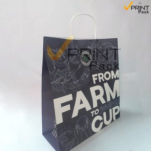 Biodegradable Kraft <b>Paper</b> <b>Bags</b> Customized Design Offset Printed Ribbon Handles Option Vietnamese <b>Gift</b> Craft <b>Bags</b> - Product Image 6