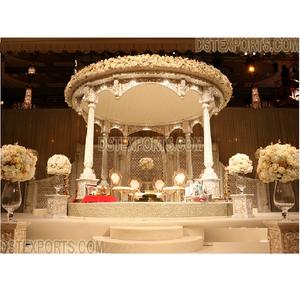 Magnifique mandap de mariage blanc palais style USA, magnifique mandap de mariage royal blanc, mandap de mariage au look adorable style USA - Product Image 1