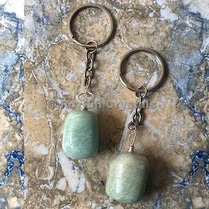 온라인에 Amazonite 돌 키 체인: Amazonite 돌 키 체인 판매