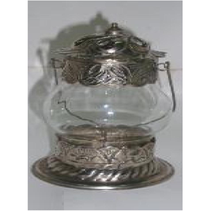 <b>TEALIGHT</b> CANDLE HOLDER for HOME DECORATION Embossed Design Brass & Glass Hanging <b>Tealight</b> <b>Lantern</b> - Product Image 1