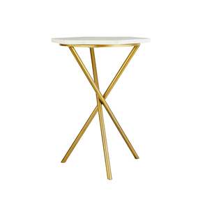 Premium Luxurious Custom Design Round Side <b>Table</b> High-Graded Iron & <b>PC</b> Material Home Decor Style Manufactured in India Factory - Product Image 2