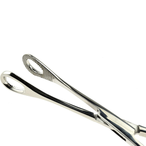 Sponge Holding Forceps 320MM (12 <b>1</b>/<b>2</b>") Serrated Without <b>Ratchet</b> Surgical Organ and Tissue Grasping CE Certified Class I - Product Image 2