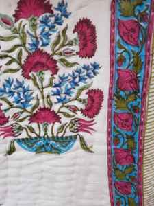 Edredones acolchados de tela estampada a mano de alta calidad, ropa de cama para el hogar de invierno, manta acolchada de algodón, tamaño King - Product Image 4