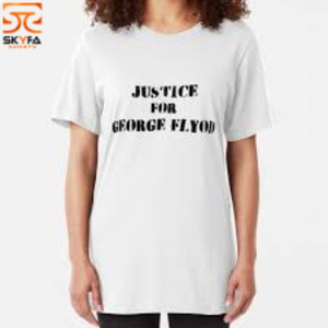 T-shirt en coton imprimé George Floyd, respirant, unisexe, grande taille adulte, antibactérien, séchage rapide - Product Image 5