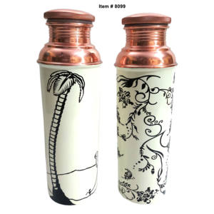 Drinkware botella de agua de cobre puro botella de agua de cobre impresa de calidad superior al precio más barato - Product Image 6