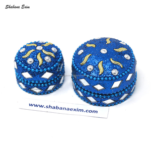 Boîte à bijoux de style indien avec Logo personnalisé, coffret d'emballage de bibelots, boîte de rangement décorative, pour cadeaux de noël - Product Image 2