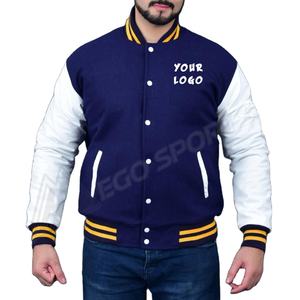 Chaqueta Bomber de Punto Impermeable de Poliéster para Hombre, Nueva, Delgada, Talla Grande, Informal, con Bordado de Letras Universitarias - Product Image 1