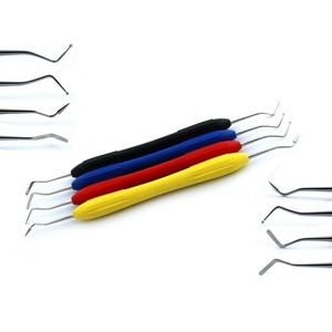 Juego completo profesional de instrumentos de limpieza dental de doble punta para implantes, hecho de acero inoxidable con superficie pulida - Product Image 5