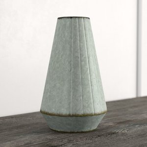 Vase de table en métal galvanisé - Product Image 3