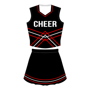 Uniforme de porristas transpirable de diseño personalizado para adultos Nuevo estilo Impresión por sublimación Tamaño juvenil Servicio OEM disponible - Product Image 2