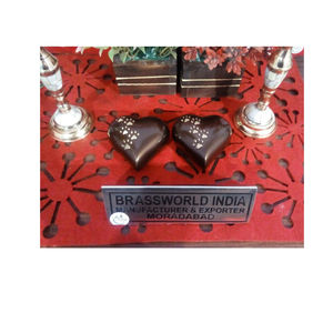 BROWN HEART PET PAW URN FURNEAL SUPPLIES - Product Image 1