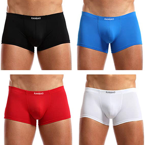 Di Vendita caldo U Convesso Rigonfiamento Della Biancheria Intima Prezzo Basso Grande Formato di Vibrazione Pantaloni Servizio Su Ordinazione di Lusso Modellamento Del Corpo del Pugile degli uomini slip - Product Image 3