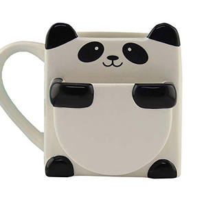 Coffee <strong>Mug</strong> Eco-friendly Creative <strong>Mugs</strong> Panda <strong>Hug</strong> Ceramic with Cookie or Biscuit Pocket Size and Shape Can Be Customized Party - Product Image 1