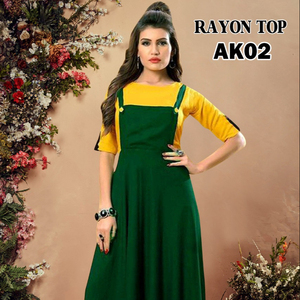 Hint tasarımcı renkli Kurtis pamuk kumaş kadınlar son moda tasarım hazır giyim düşük fiyat elbise toptan Alphanumero - Product Image 2