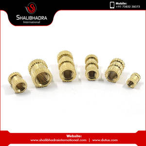 Tuercas de inserción de latón de alta calidad al por mayor con doble moleteado y acabado pulido - Product Image 3