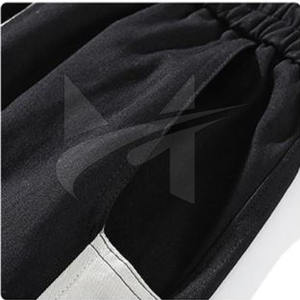 Joggers noirs de conception personnalisée 2020 pour hommes avec poches latérales élégantes fonction anti-rides pour l'hiver - Product Image 4