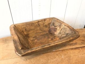 Usine en gros Offre Spéciale antique en bois massif de style pâte bol bol décoratif en bois plateau pâte plateau - Product Image 6